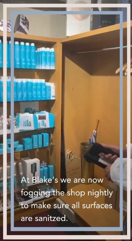 Anti-Viral Disinfection at Blakes Hair & Beauty Salon