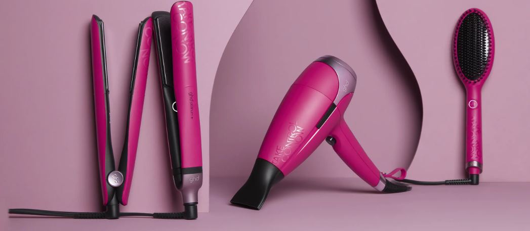 Canterbury ghd stockists Pink collection Blakes Hair Salon