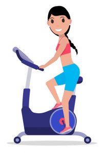 sponsored static bike ride at Blakes Hair and Beauty Salon Canterbury