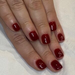 Red Nail Colour at BYou Salon at Blakes Beauty Salon in Canterbury