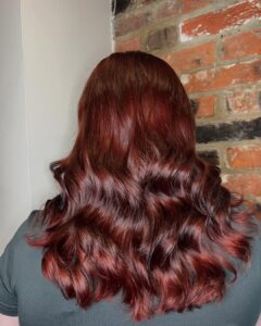 Cherry Cola Red hair colour at Canterbury Hairdressers BYou Salon